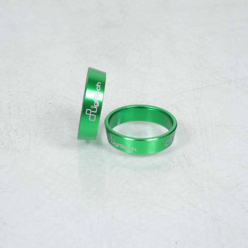 Paire insert vert d'embout guidon Lightech pour moto Kawasaki 1000 Zx-10 R Ninja 2016 à 2020 RKTM300 Neuf