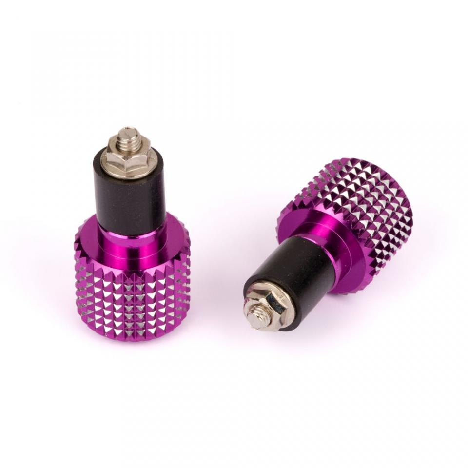 Embout de guidon diamètre intérieur 17mm Sifam violet / moleté pour moto Neuf