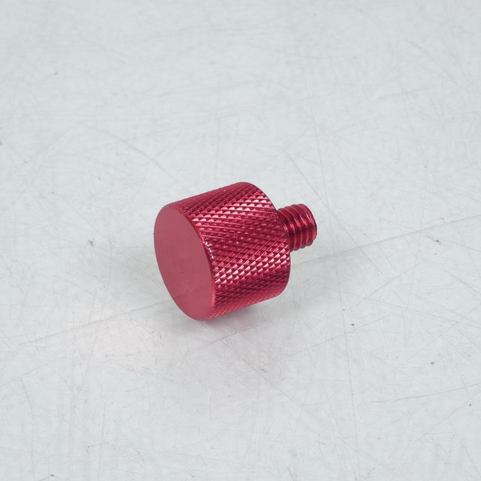 Embout de guidon M8 pas de 1.25 Aluminium Rouge Teknix pour moto Neuf