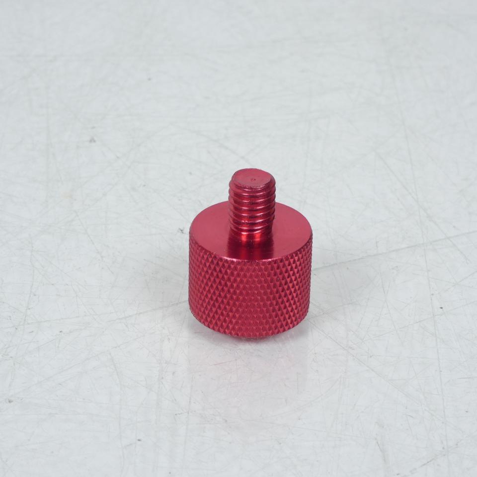 Embout de guidon M8 pas de 1.25 Aluminium Rouge Teknix pour moto Neuf