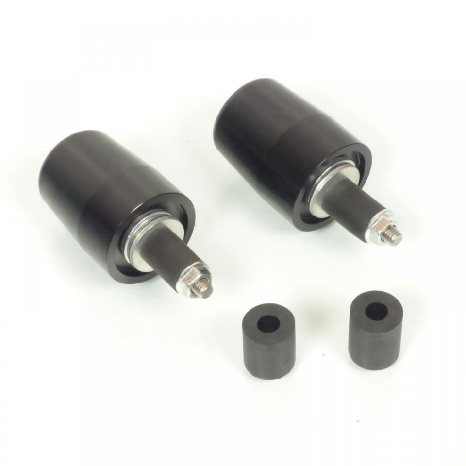 Embout de guidon noir et ver Mad Ø14/18mm pour moto Neuf racing Ø37mm x L47mm