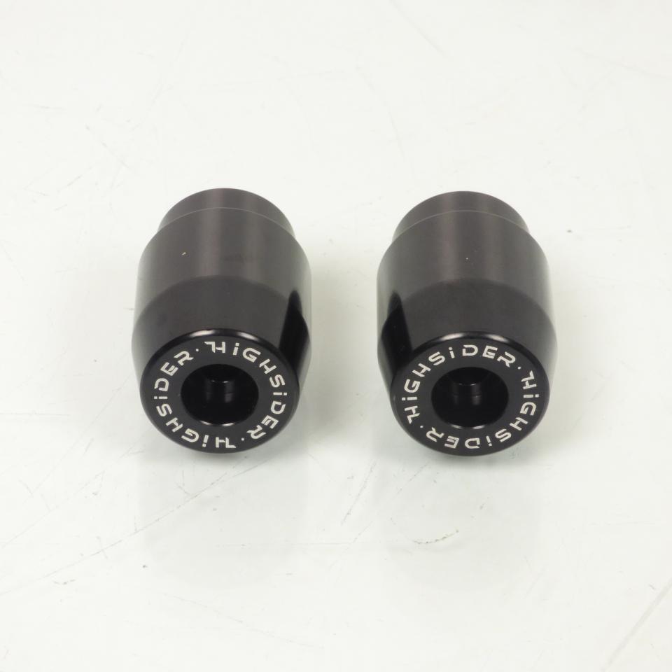 Paire d'embouts de guidon noir Highsider pour moto Honda 161-040 Neuf
