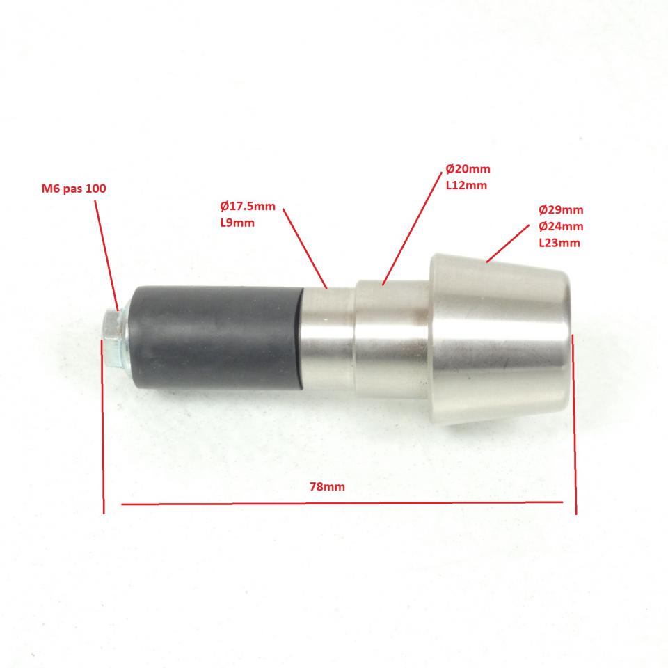 Embout de guidon 770238 Chromé pour scooter Peugeot 125 Satelis 2006 à 2011 Neuf