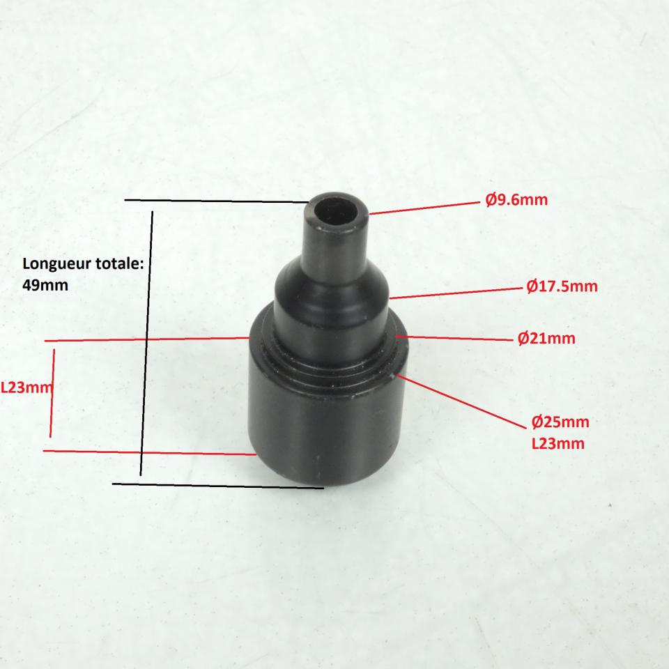 Embout de guidon noir pour mobylette MBK 50 51 90896-32442 32442 126grs Neuf