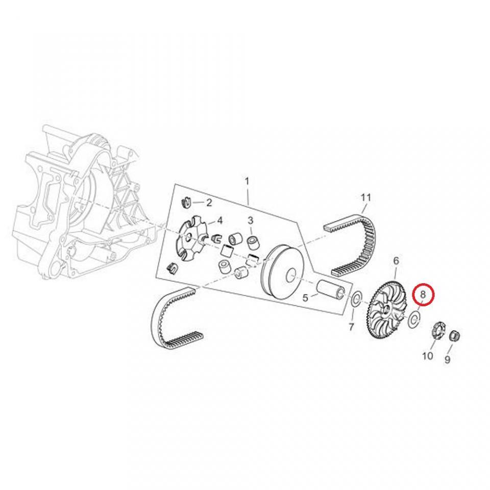 Visserie origine pour scooter Piaggio 125 Liberty 2001-2015 433391 Neuf
