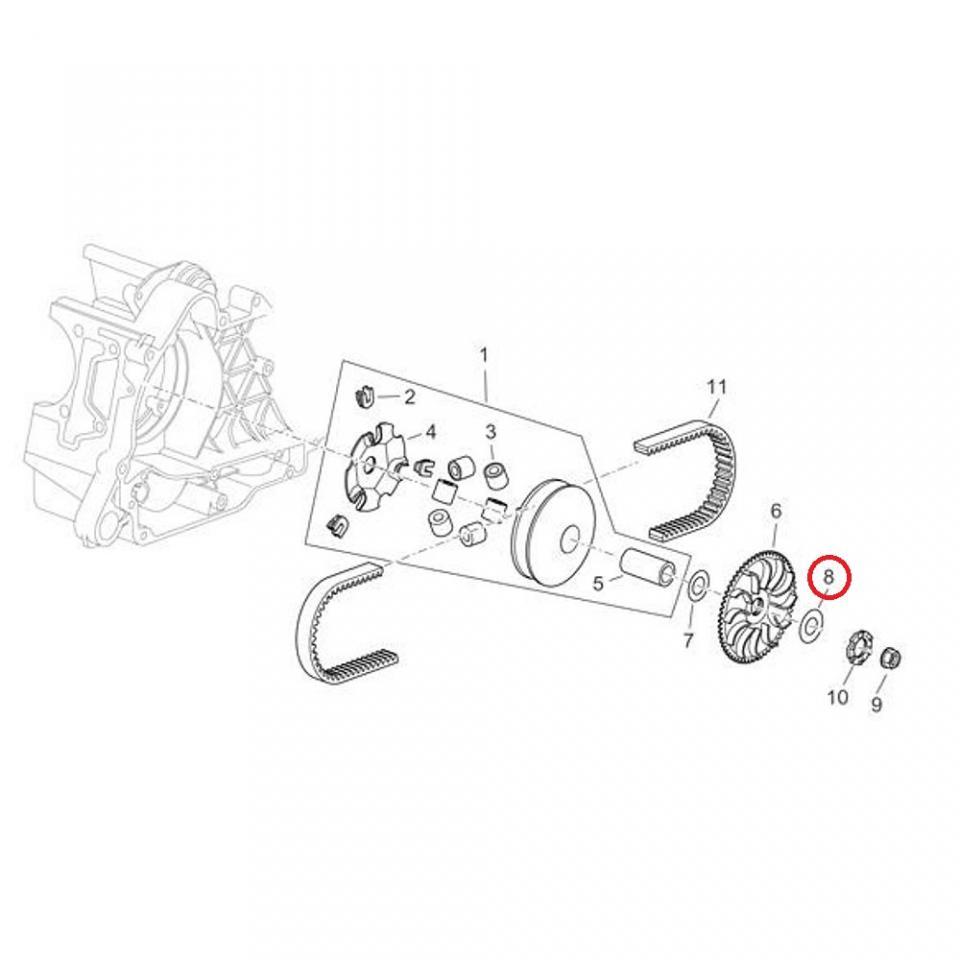 Visserie origine pour scooter Piaggio 125 Hexagon 1996-2003 433391 Neuf