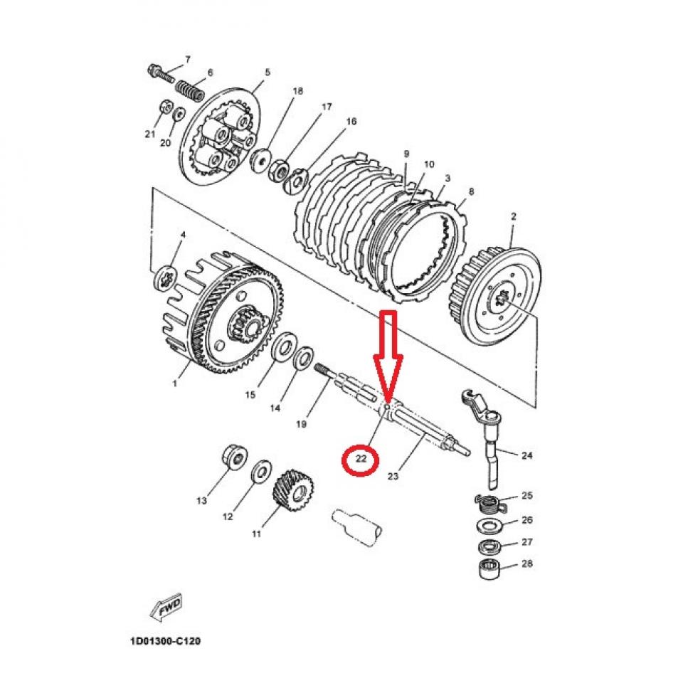 Bille origine pour moto Yamaha 125 TW 1999 93503-16003-00 Ø4.74mm Neuf