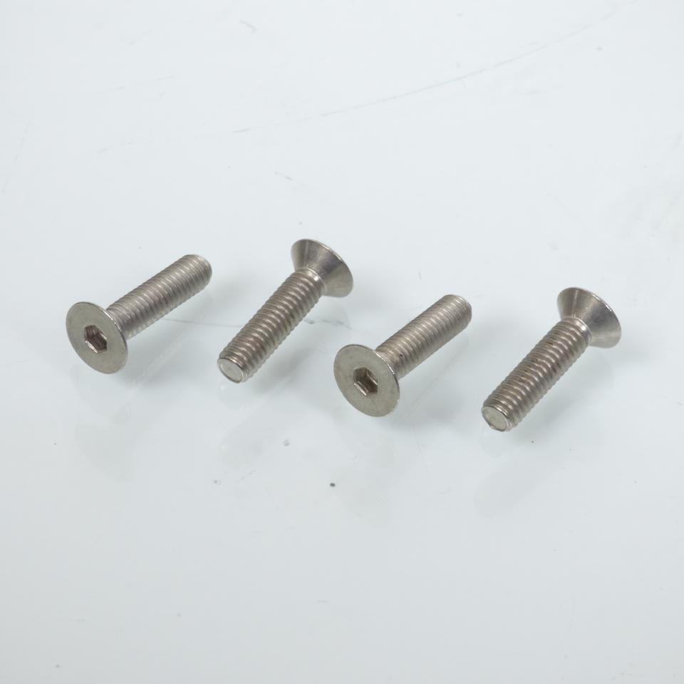 Lot de 4 vis BTR inox de couvercle de maitre cylindre M4 pas 0.7 x 16mm pour moto