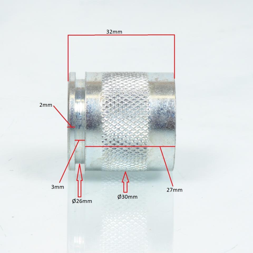 Bague écrou inférieur de bas de fourche pour mobylette MBK 88 Neuf cyclomoteur