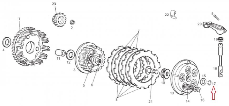 Visserie origine pour Moto Derbi 50 Senda 2006 à 2018 006410 / Euro 3 Neuf