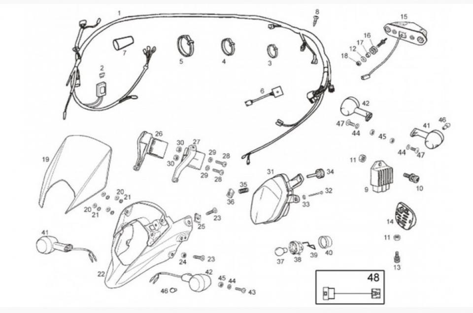 Visserie origine pour Moto Derbi 50 Senda DRD Xtreme 2010 à 2015 AP8120622 / 6x12x0.5mm Neuf