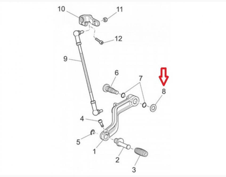 Visserie origine pour Moto Moto Guzzi 1100 Griso 2005 à 2007 GU95008210 / 10.2x18x2mm Neuf