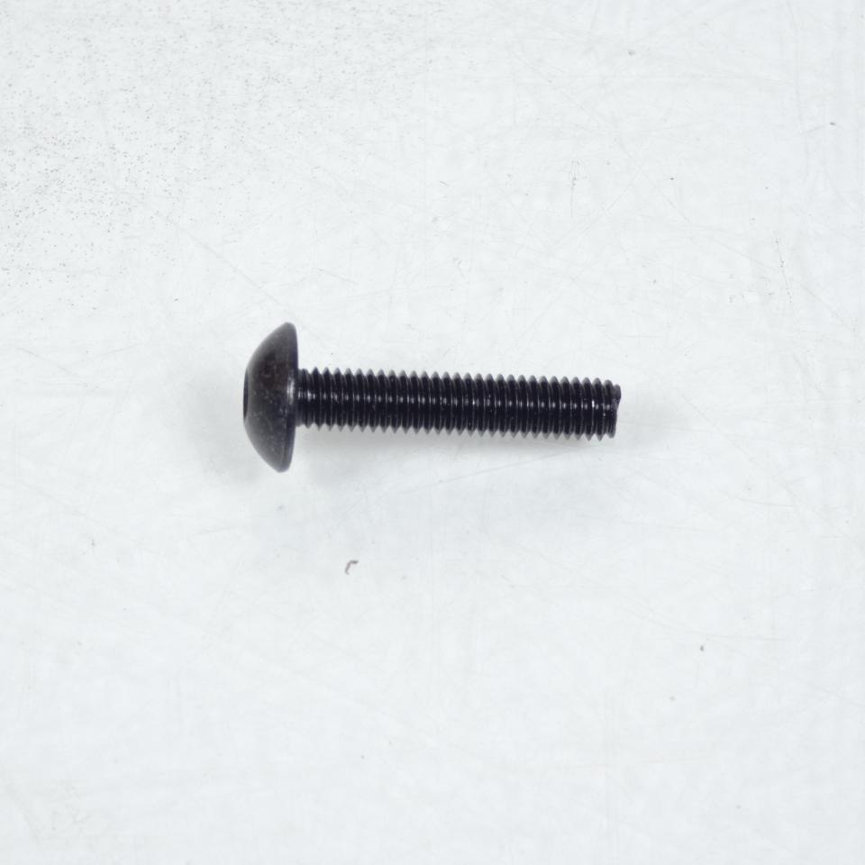 Vis Dôme large BTR  M6 pas 100 30mm anodisé Noir 3AS Racing pour moto Neuf