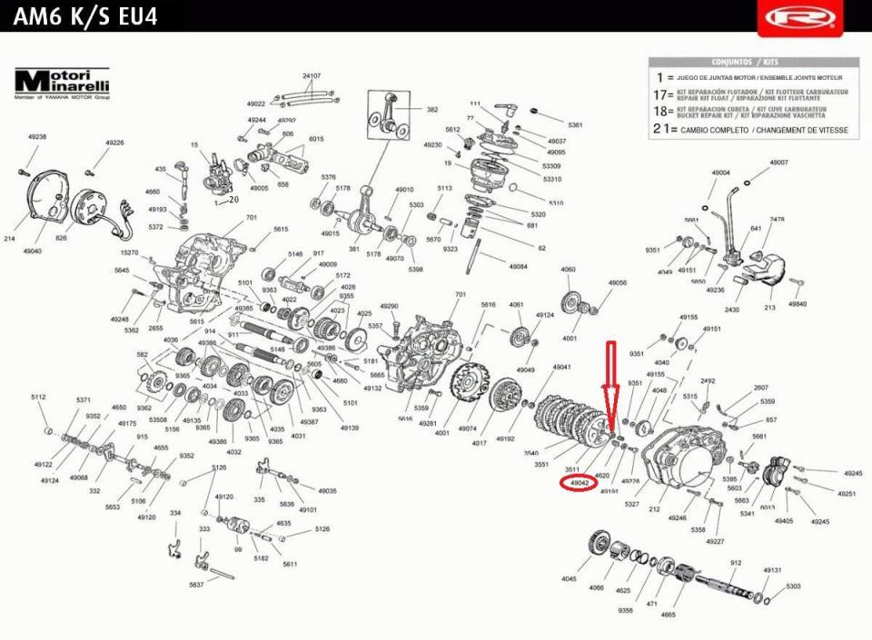 Ecrou plateau embrayage pour moto Rieju 50 MRT 0/005.490.3240 M14 Pas 1.0 Neuf