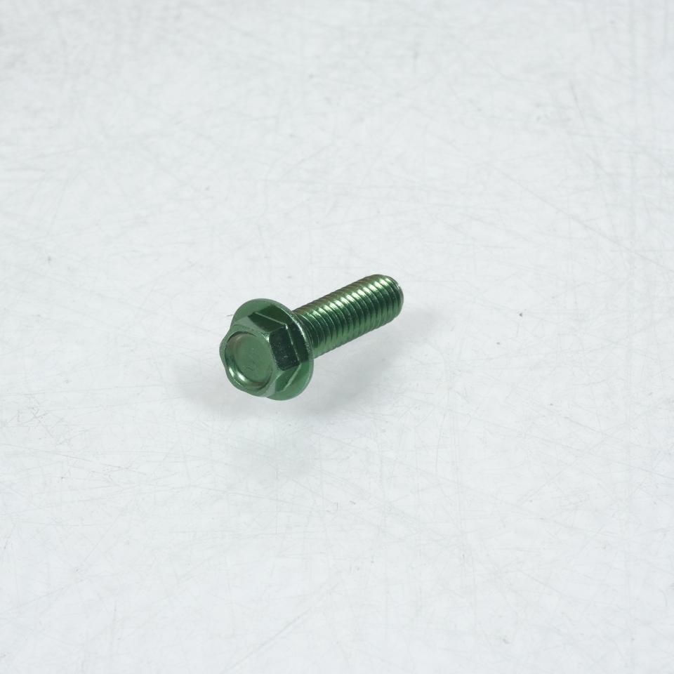 Vis Hexagonale mâle 8mm M6pas 100 20mm annodisé Vert 3AS Racing pour moto Neuf