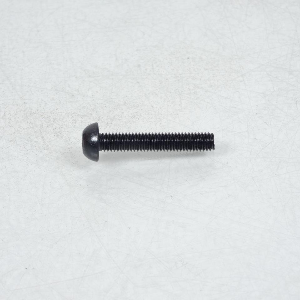 Vis dôme BTR 5mm M6 pas 100 35mm anodisé Noir 3AS Racing pour Moto Neuf