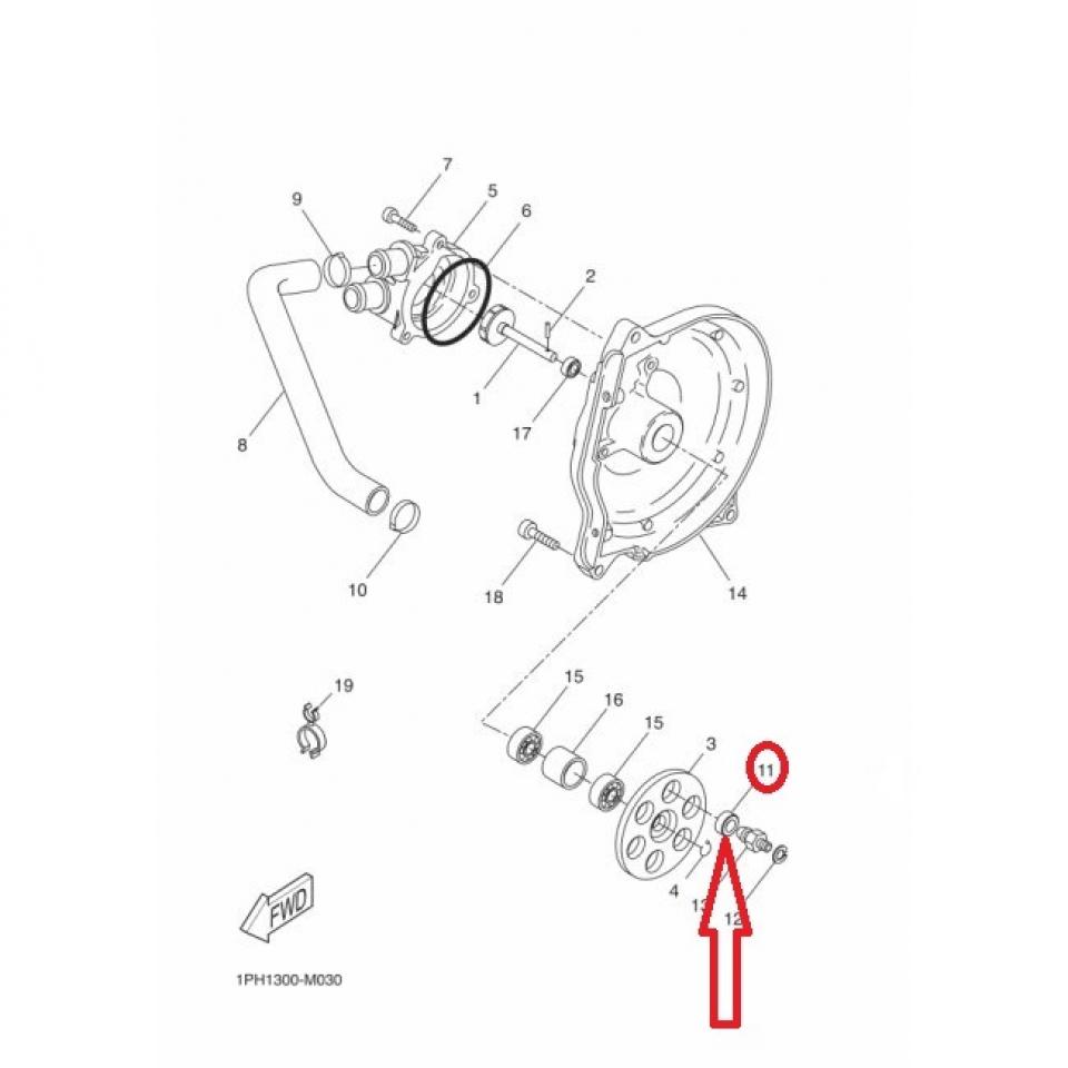 Visserie origine pour Scooter Yamaha 50 Jog RR 2005 à 2006 90480-06874-00 / 6x15x6.4mm Neuf