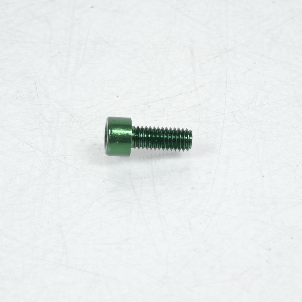 Vis BTR 5mm M6 pas 100 16mm annodisé Vert 3AS Racing pour moto Neuf
