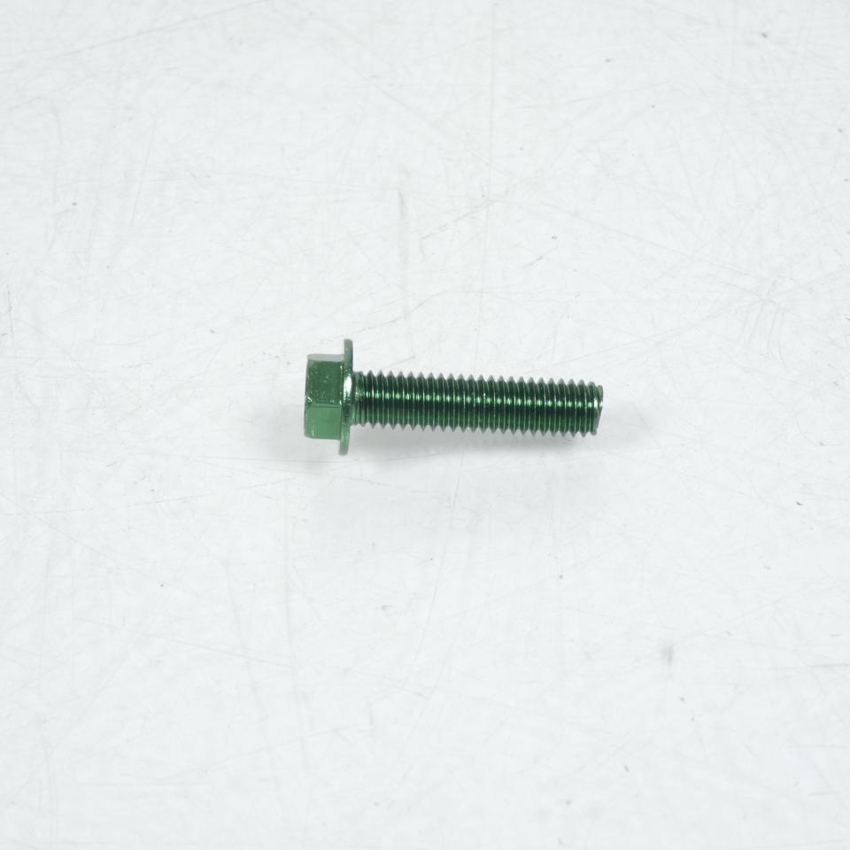 Vis Hexagonale 8mm M6 pas 100 20mm anodisé Vert 3AS Racing pour moto Neuf