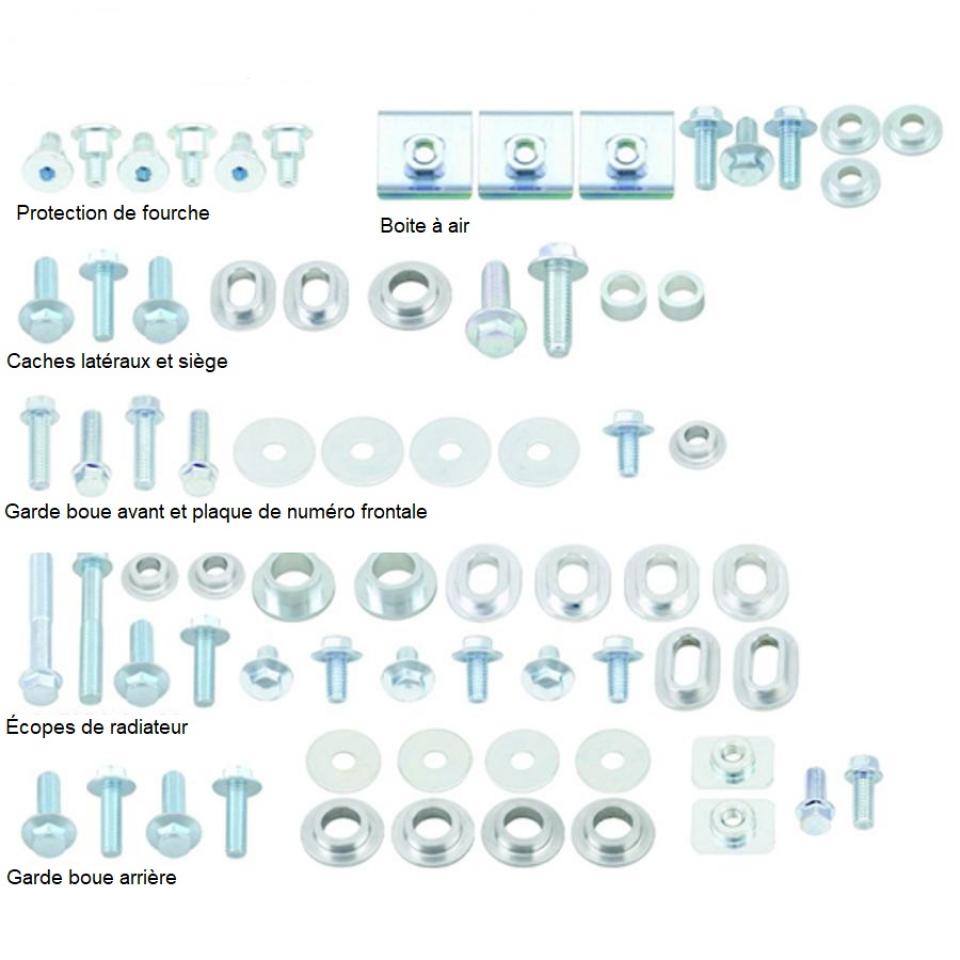 Kit visserie de carénage UFO pour moto Yamaha 250 WR F 2015 à 2018 AC02443 Neuf