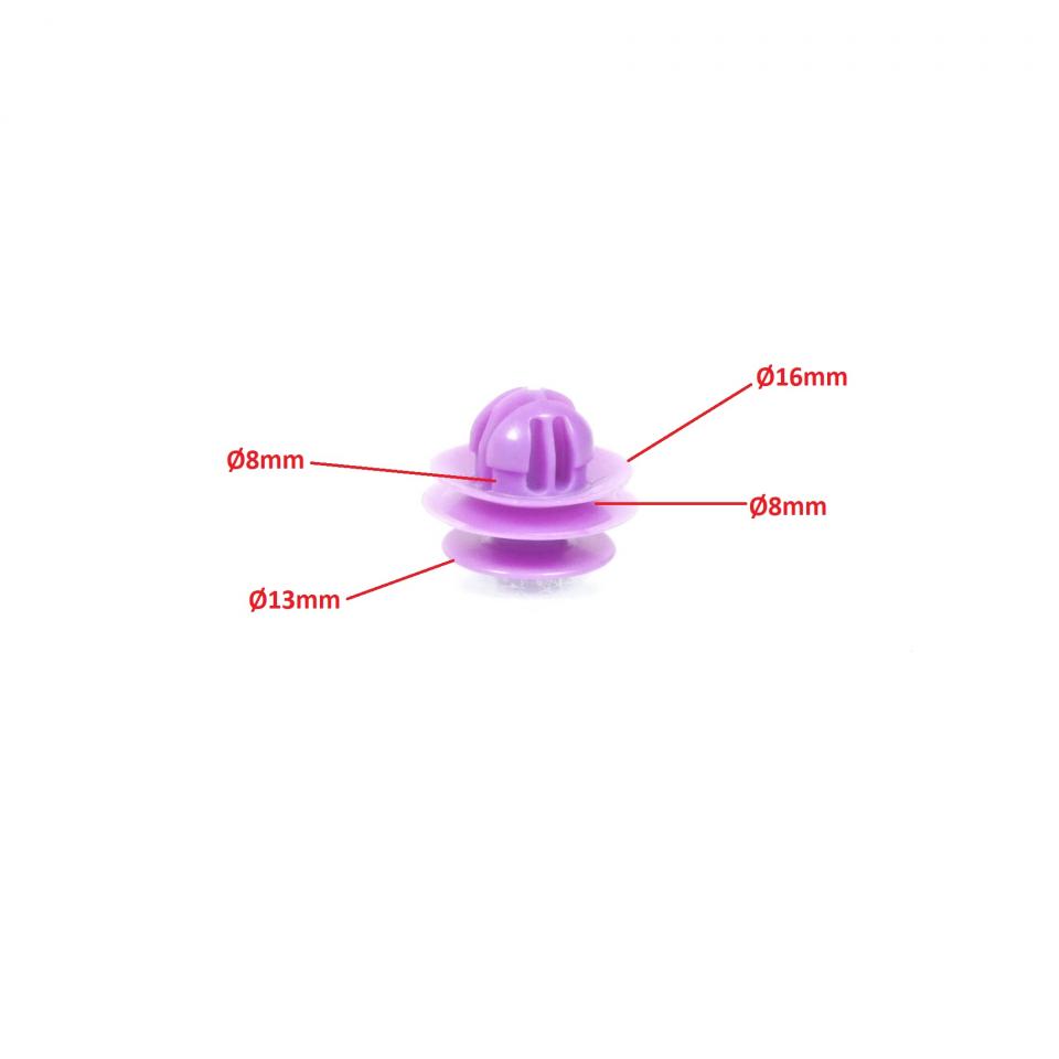 Clip plastique violet pour moto Yamaha 1000 MT-10 2016 90269-09006-00 Neuf