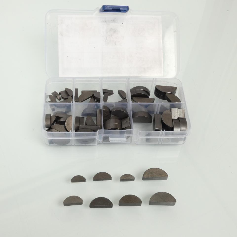 Boite d’assortiment de 80 clavettes demi-lune RSM pour moto scooter quad Neuf