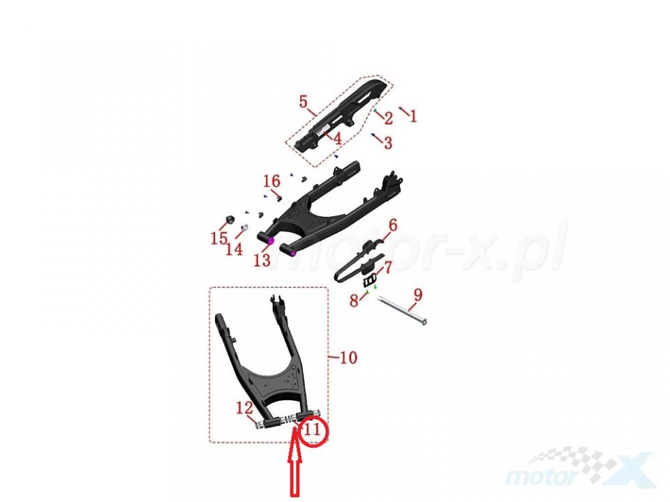 Douille roulement à aiguille pour moto Zontes 310 V 25x32x16 1250602-035000 Neuf