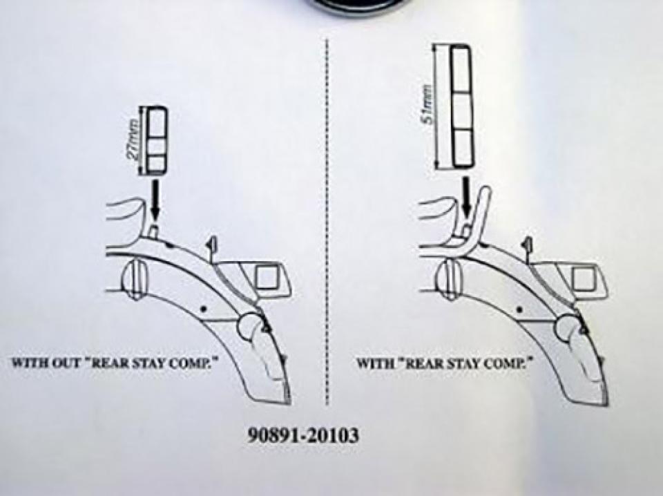 Visserie origine pour Moto Yamaha 250 Virago 90891-20103 Neuf