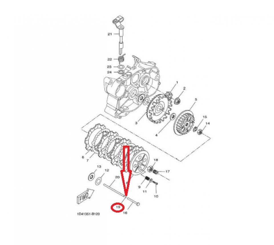 Visserie origine pour Moto Aprilia 50 MX AP8502652 / bille Ø4.76mm Neuf