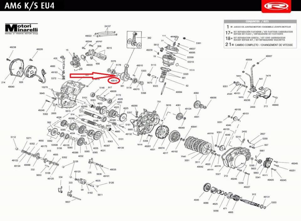 Visserie origine pour Moto CPI 50 SM Avant 2017 Neuf