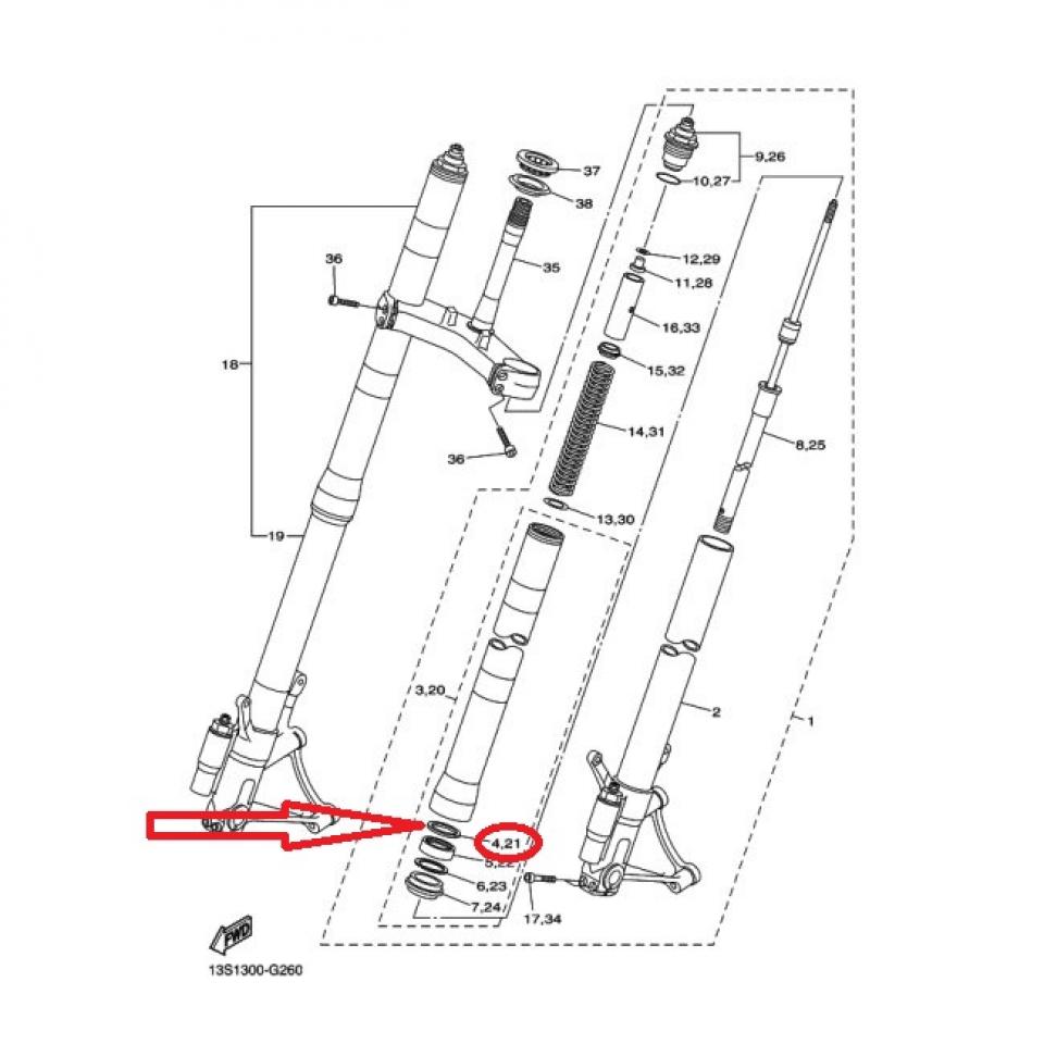 Rondelle calage pour moto Yamaha 600 YZF R6 2006 à 2015 3VD-23115 43x53x2.6 Neuf