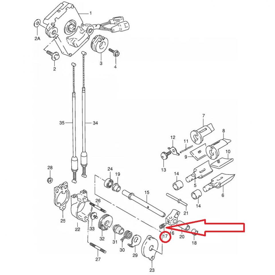 Vis de soupape d'échapement origine pour moto Suzuki 125 RG 09134-06013 Neuf
