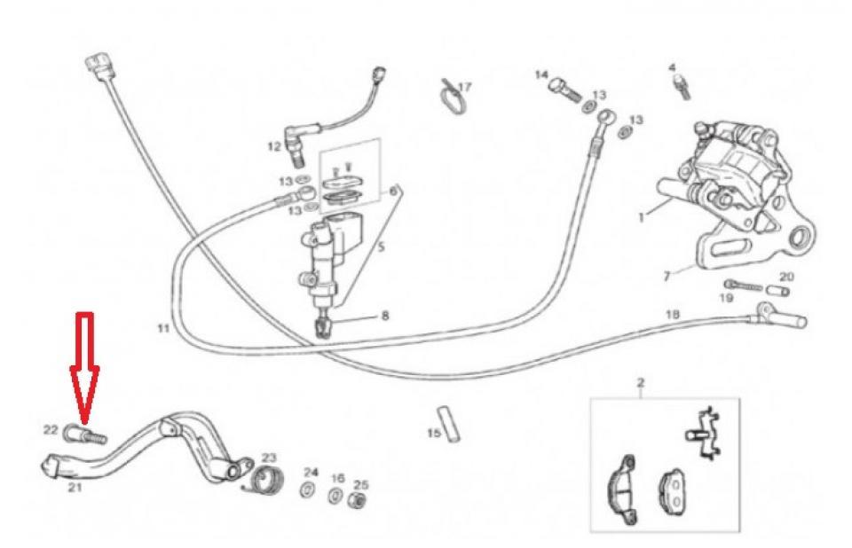 Visserie origine pour moto Derbi 50 Senda 00H01100172 Neuf