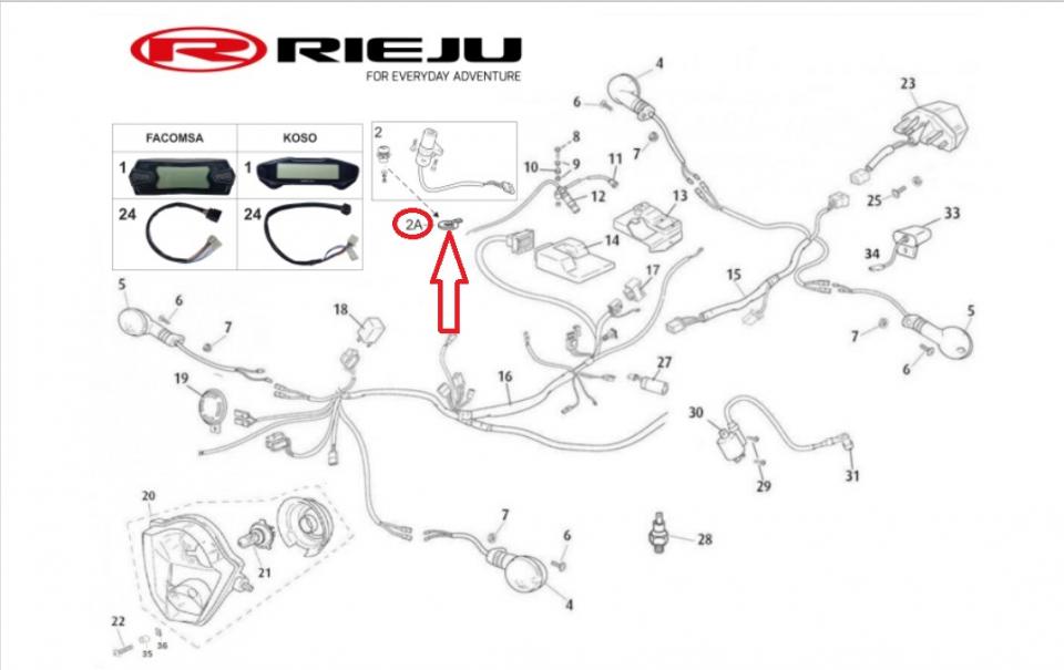 Loquet bouchon réservoir pour moto Rieju 50 Mrt Sm Pro 0/000.220.5019 Neuf