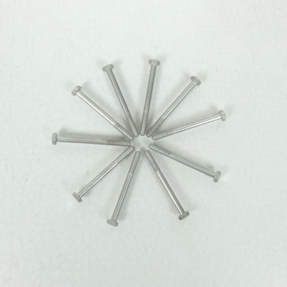 Lot 10 Vis M5x0.80 L55mm pour deux roues moto scooter cyclo Peugeot 801429 Neuf