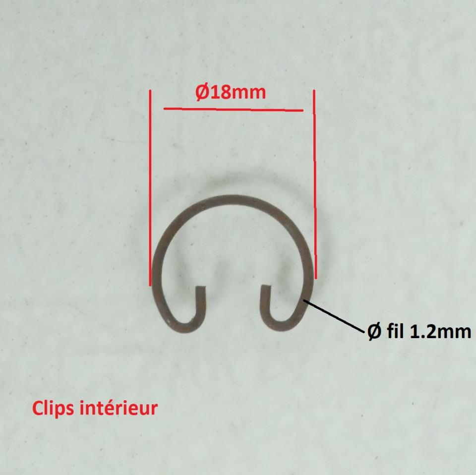 Clips intérieur pour scooter moto cyclo Peugeot Ø18mm 712302 Neuf en déstockage