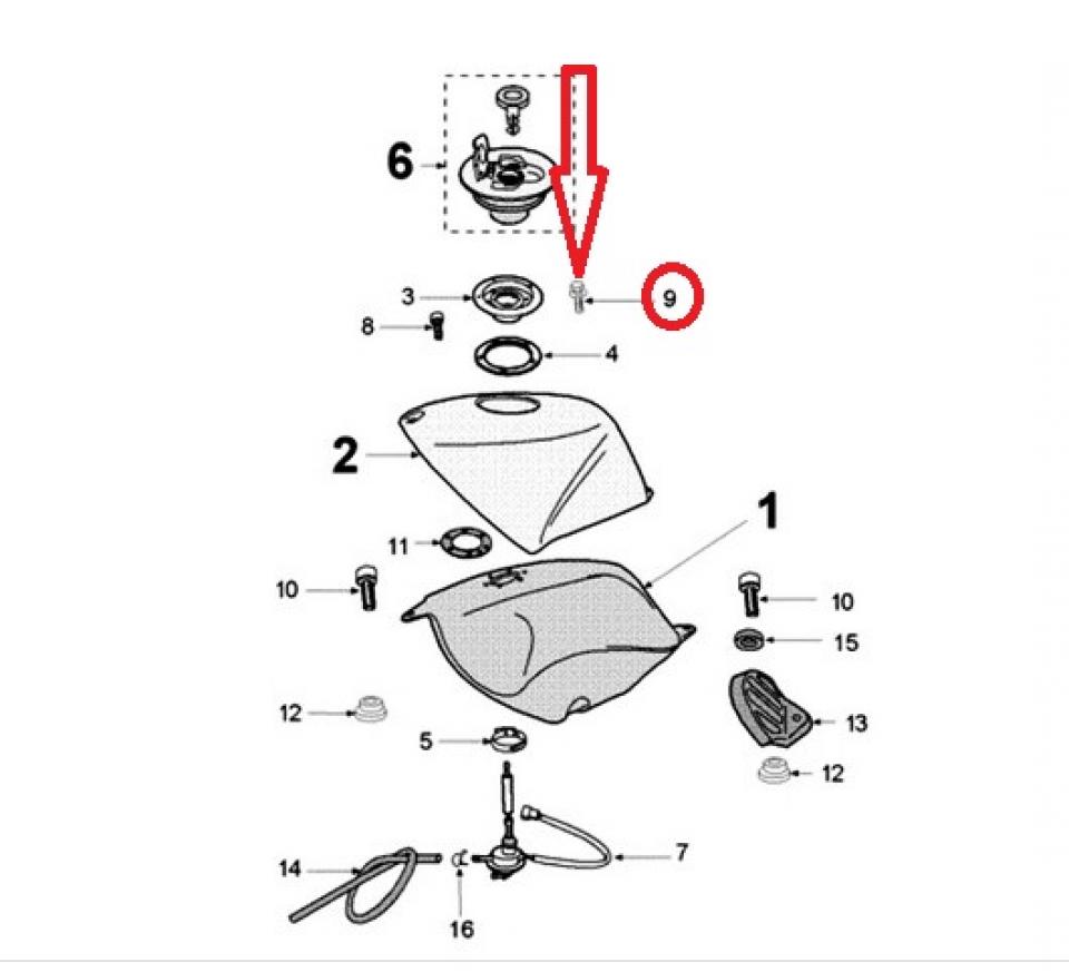 Vis M4 pas 0.7 L12mm pour moto Peugeot 50 XR6 2000 à 2007 755735 Neuf