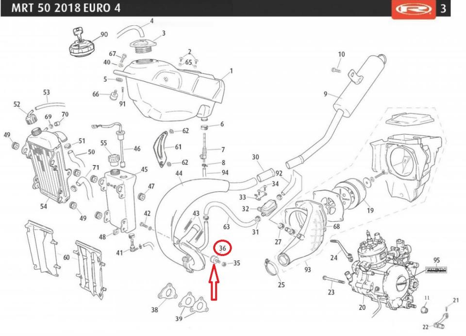 Silentbloc origine pour moto Rieju 50 MRT 0/000.360.8102 M8x1.25 Neuf
