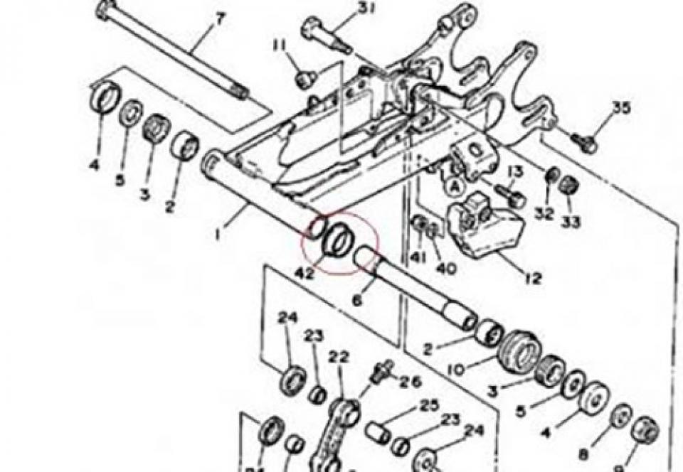 Visserie Générique pour Quad Yamaha 200 YFS Blaster 1988 à 2006 2GU-22155-00 Neuf