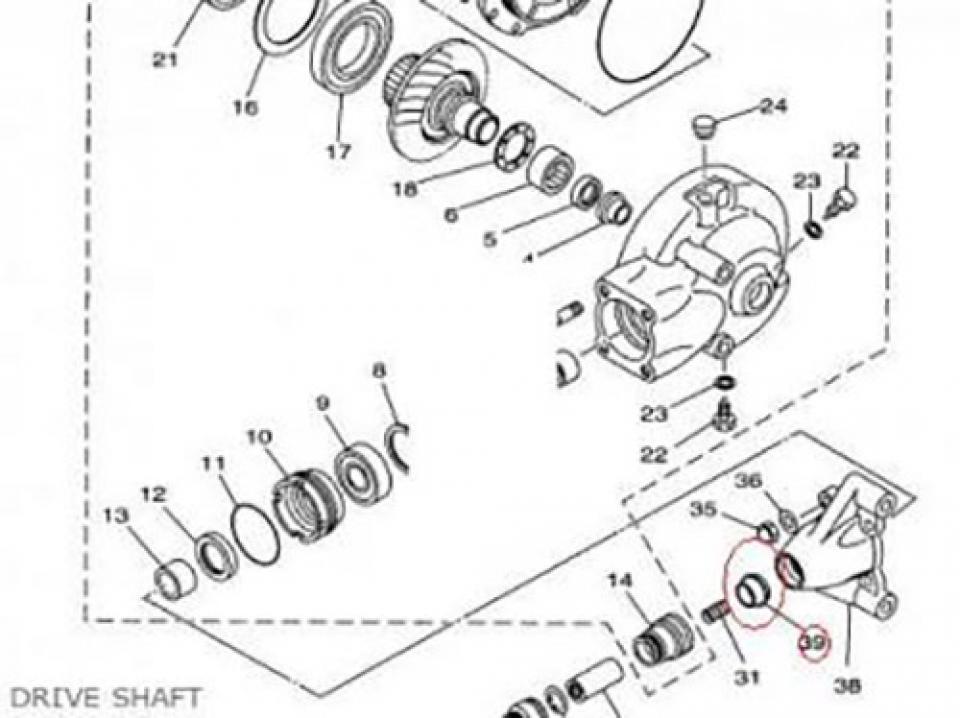 Visserie Générique pour Moto Yamaha 650 XVS Dragstar Après 1999 4TR-46297-00 Neuf