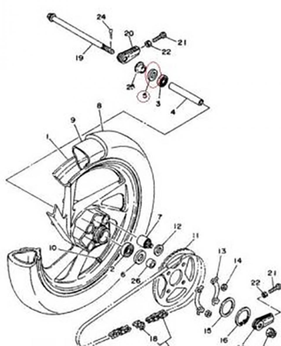Visserie Générique pour Moto MBK 50 Xpower 93102-22858 Neuf