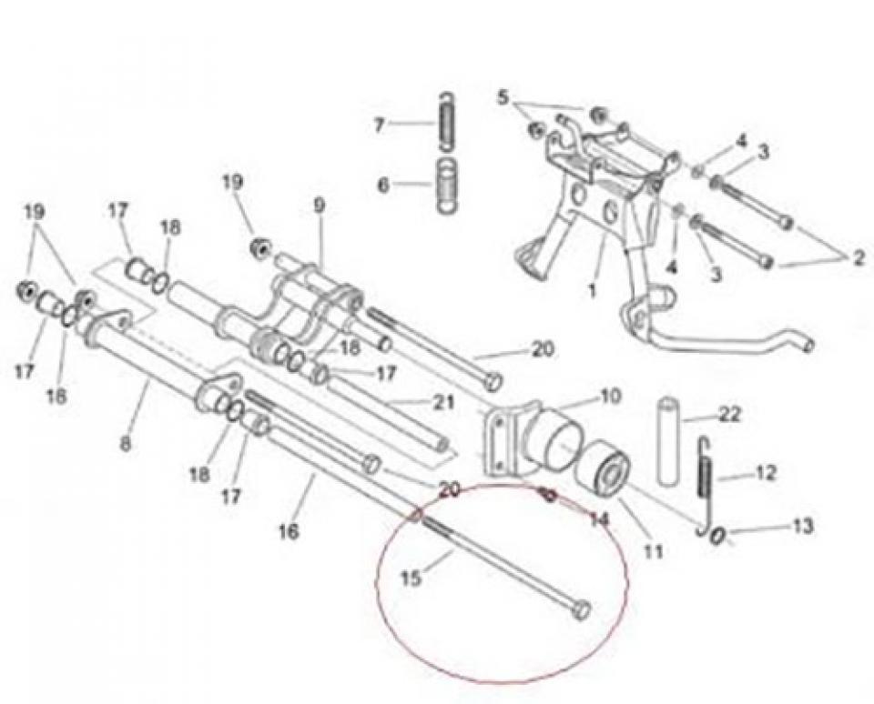 Visserie Générique pour Scooter Aprilia 125 Mojito 1999 à 2008 8121367 Neuf