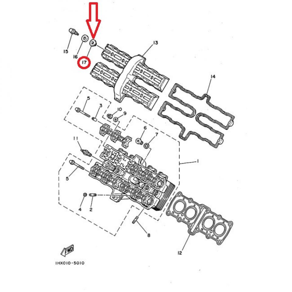 Joint vis couvre culasse pour moto Yamaha 850 TRX 2GH-1111G Neuf