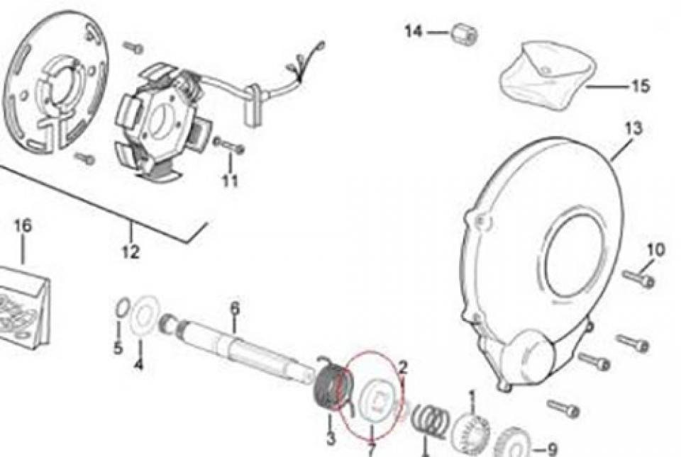 Visserie origine pour moto Aprilia 50 MX 2002-2004 AP8502372 Neuf