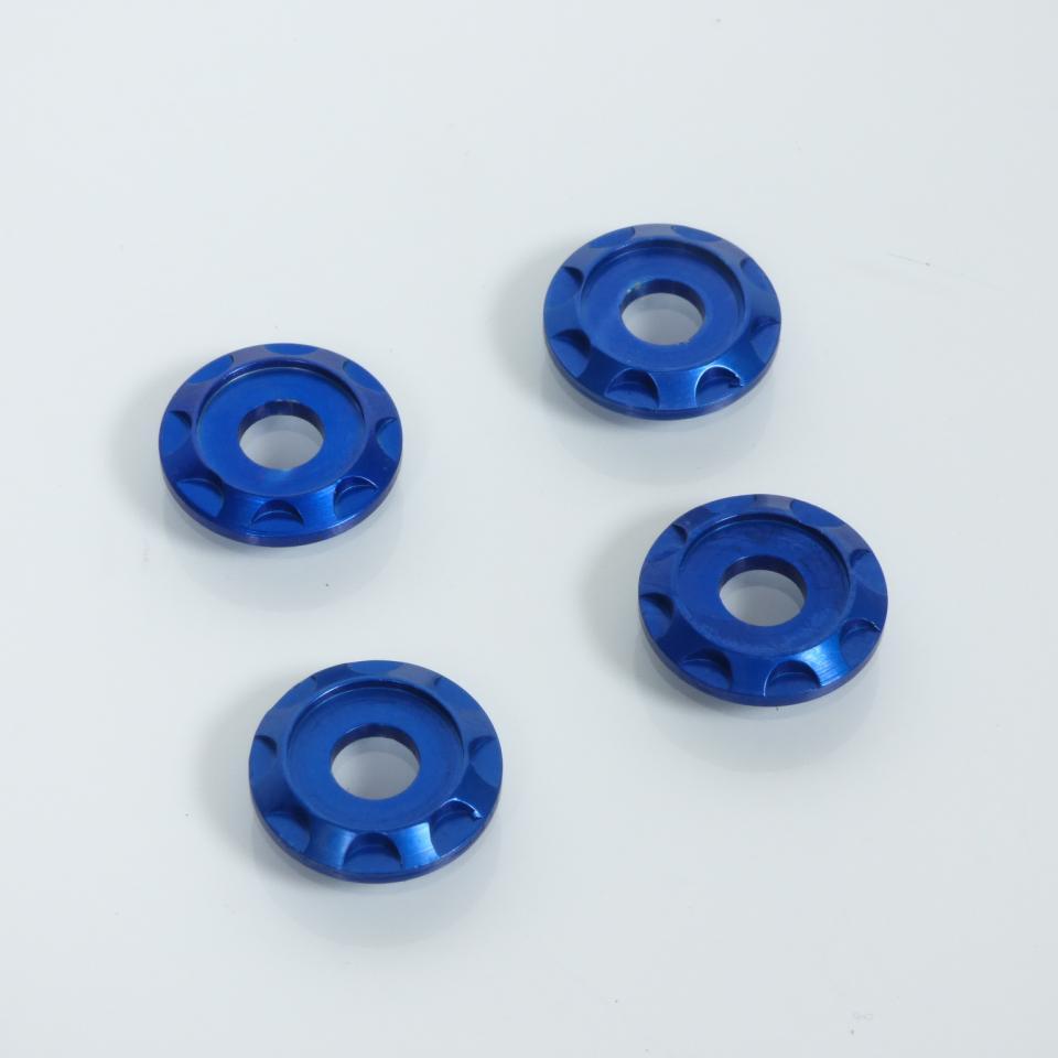 Rondelle spacer aluminium DRC T01 anodisé bleu pour moto cross enduro tuning racing