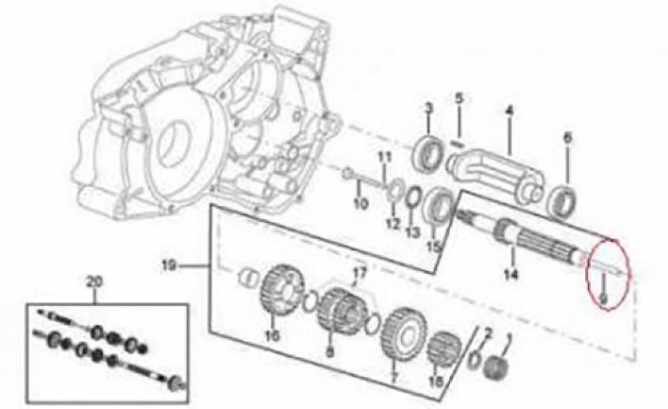 Visserie origine pour Moto Aprilia 50 RS 1996 à 1998 AP8206294 Neuf