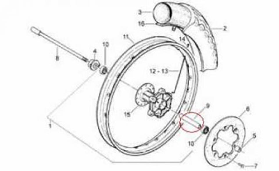 Visserie origine pour Moto Aprilia 50 Classic 1992 à 1999 AP8125533 Neuf