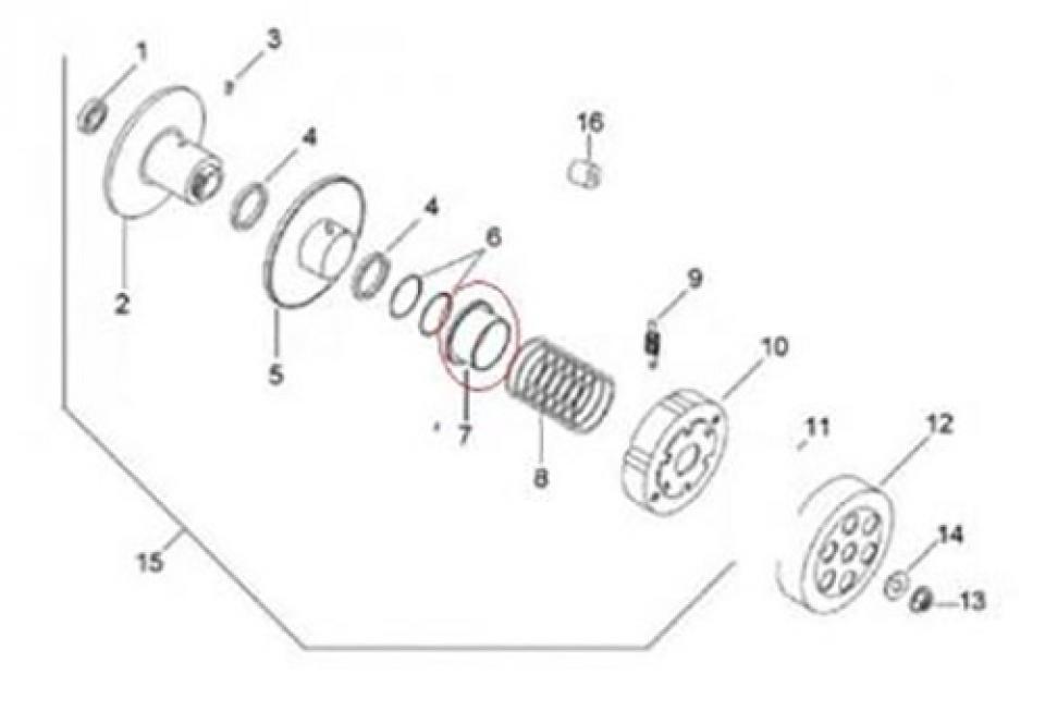 Visserie origine pour Scooter Aprilia 50 Area 51 1998 à 2000 AP8206737 Neuf