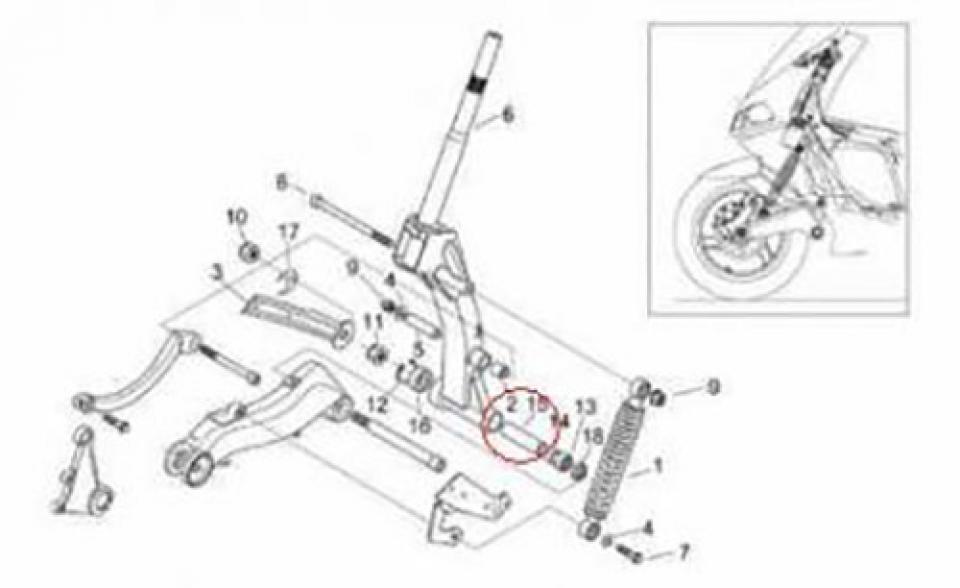 Visserie origine pour Scooter Aprilia 50 Area 51 1998 à 2000 AP8203867 Neuf
