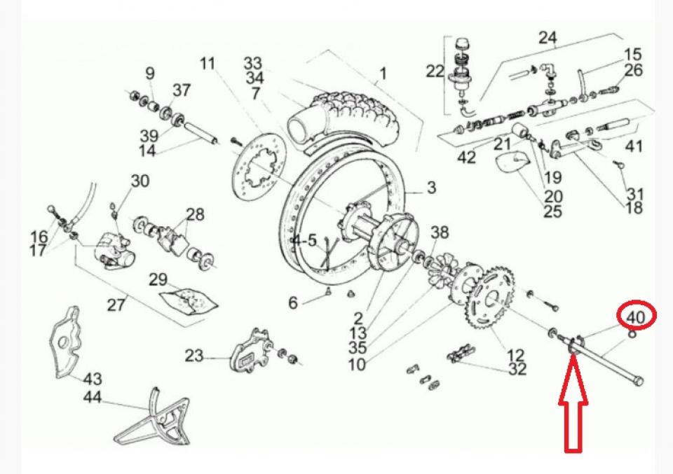 Circlips roue arrière Ø62mm pour moto Aprilia 125 RS 1992-05 AP8125534 AP8121916